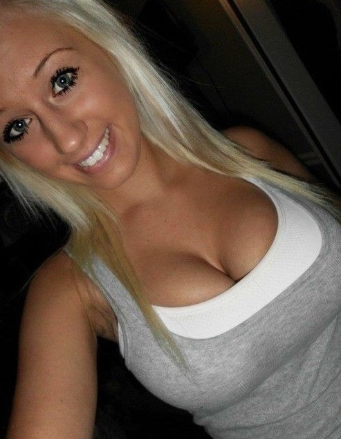 Sexy Blonde Selfie