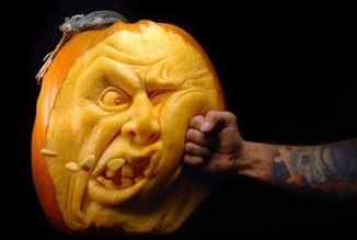 Detailed Face Pumpkin Carvings 2
