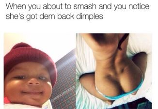 Funny Back Dimples Meme